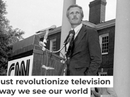 Ted Turner attends the CNN launch event in Atlanta, Ga., on June 1, 1980. Rick Diamond/Getty Images